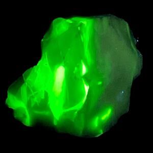 Satin Blue Pink Infused Art Glass Cullet Glowing Manganese Slag Glass #5GM38